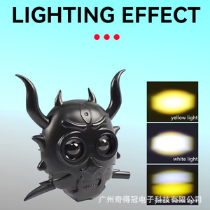 Spider Motorcycle <b>Spotlights</b> 2 Lens Plastic Front LED Lights for Retrofit Upgrade - Product Image 5