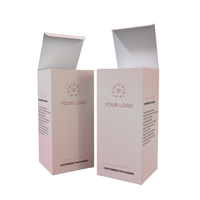 Impresión de Logotipo de Marca, Estampado Personalizado en Lámina Dorada, Juego de Cajas de Papel para Empaque de Cosméticos y Productos para el Cuidado de la Piel