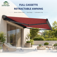 Auvent rétractable facile à installer, auvent pliable, auvent de véranda, auvent de balcon, imperméable, protection UV pour jardin, patio