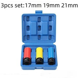 1/2 "3-mảnh tác động ổ cắm đặt Lug Nut bảo vệ CR-MO Metric chống gỉ Tính năng sâu cho wrenches tác động - Product Image 2