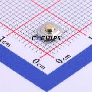TS-1076S-A6B2 Tactile Switch SMD-4P,5.2x5.2mm Switch Single Pole Single Throw Round Button 1.8N Vertical Mount - Product Image 1