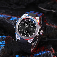 Nouvelles montres numériques de sport pour hommes bracelet en TPU montre de luxe horloge de choc montre électronique