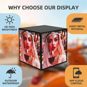 TENSHANG P2 P3 P5 Écran LED étanche 4G WiFi avec contrôle par <span class=keywords><strong>application</strong></span>, 500 mm, sans bordure sur 3 côtés, pour boîte de livraison de repas et publicité extérieure - Product Image 3