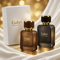 Flacons de parfum noirs de 30 ml, 100 ml, flacons de parfum personnalisés OEM, étiquette privée, flacon de parfum vide de luxe de 50 ml