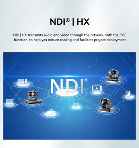 Hệ thống phát trực tiếp chuyên nghiệp 4K Zoom 12X ai tự động theo dõi NDI PoE PTZ <span class=keywords><strong>camera</strong></span> 4K với bộ điều khiển cần điều khiển cho các sự kiện lớn - Product Image 3