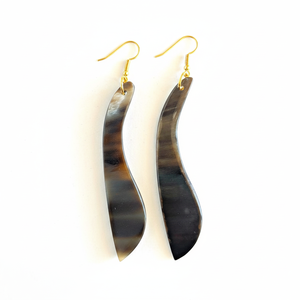 ต่างหูเขาควายสำหรับแขวนทองเหลืองสีขาวใช้สำหรับงานปาร์ตี้ใช้ในราคาที่ดีที่สุดแตรสีธรรมชาติ - Product Image 1