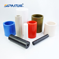 Tige en polyphénylène sulfide 10 mm, tige en polyuréthane de qualité alimentaire, tige en PTFE renforcée de fibre de verre, tige en PTFE vierge 160 mm