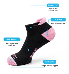 Fábrica de colores al por mayor logotipo personalizado Funky tobillo alto rendimiento entrenamiento atlético hombres mujeres 100% calcetines deportivos de algodón - Product Image 5