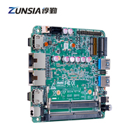 Placa base OEM Nuc Intel Core Ultra 7 155H 155U 2 puertos Lan RS232 2 * DDR5 2 * HD 2 * Tipo-C AI EDGE Computing Placa base industrial