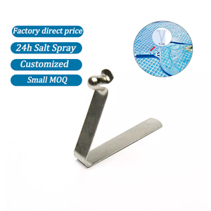 Trung quốc sản xuất phẳng thép không gỉ kim loại ống push button khóa mùa xuân Clip - Product Image 2