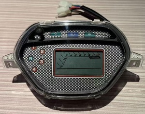 อะไห<span class=keywords><strong>ล</strong></span>่หน้าจอแสดงผ<span class=keywords><strong>ล</strong></span> LCD พลาสติกแบบกำหนดเองใหม่สำหรับรถจักรยานยนต์/WAVE <span class=keywords><strong>110</strong></span> จอแสดงผล LED อเนกประสงค์ 12V 0-120 กม./ชม. สีดำ XD - Product Image 2