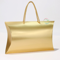 Emballage pour perruques en papier pliable avec logo imprimé personnalisé grand oreiller cadeau boîte d'extensions de cheveux vente en gros