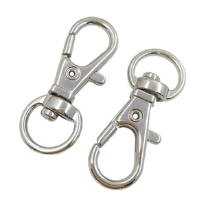 9mm金メッキラウンドインターロックスイベルメタルローズゴールドロンスタークラスプ20mmスイベルロブスタークロークラスプスナップフックガンブラック25mm - Product Image 1