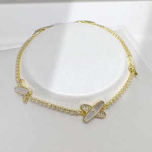 wholesale 925 silver plata Classic 18K Gold Plated <b>bracelet</b> Everyday Wear engrave <b>Amethyst</b> ladies zircon Chain Link <b>Bracelets</b> - Product Image 2