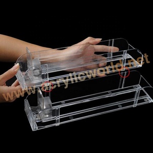 Présentoir ajustable en plastique avec poussoir à ressort pour cigarettes et boissons – Organisateur de vente au détail auto-avanceur - Product Image 2