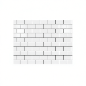 Pegatina Decorativa Rectangular Blanca y Negra para Pared, Adhesiva, de PVC Brillante, Resistente al Agua, para Decoración del Hogar - Product Image 1