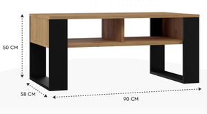 <span class=keywords><strong>Tavolino</strong></span> rettangolare stile loft MAYHOME-<span class=keywords><strong>dimensioni</strong></span> - Product Image 5