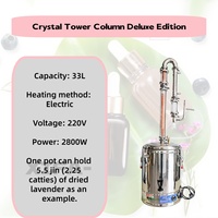Machine de distillation d'huiles essentielles en acier inoxydable commercial 50L avec pompe à vide pour l'extraction de haute pureté de la lavande et du romarin