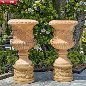 <span class=keywords><strong>Pot</strong></span> de fleurs en marbre naturel sculpté à la main pour l'extérieur, <span class=keywords><strong>grand</strong></span> <span class=keywords><strong>pot</strong></span> de jardin - Product Image 4