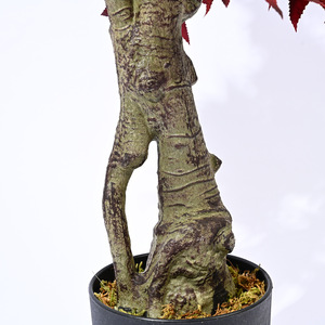 Arbre artificiel <span class=keywords><strong>en</strong></span> érable rouge foncé, style nordique, <span class=keywords><strong>plante</strong></span> sur pied pour le salon, décoration intérieure, arrangement <span class=keywords><strong>en</strong></span> <span class=keywords><strong>pot</strong></span> - Product Image 3