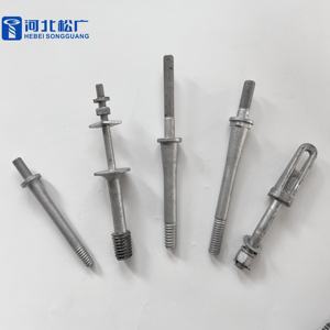 ฉนวนชุบสังกะสีแบบจุ่มร้อนแบบพิน-อุปกรณ์ป้องกันการกัดกร่อนความแข็งแรงสูงสำหรับระบบส่งและกระจายพลังงาน - Product Image 1