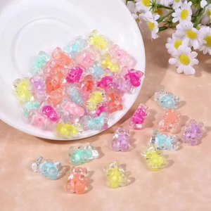 Acrílico transparente núcleo interior fondo plano Animal DIY cuentas sueltas accesorios de ropa pulsera collar accesorios de joyería - Product Image 2