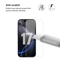 3-Pack Full HD 2.5D Full-Cover Verre trempé pour iPhone 17 / 16 / 15 Pro Max Protection d'écran anti-rayures