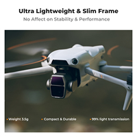 K&F Concept Lot de 4 filtres à densité neutre ND8 ND16 ND32 ND64 pour DJI Air 3S, ensemble de filtres ND multicouches