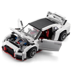 Voiture de course sportive SJY-C61020W GTR R35, 1322 pièces, blocs de construction techniques écologiques à monter soi-même, voiture RC, jouet éducatif, 50 m - Product Image 3