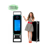 Miroir portable pliable de 40 pouces, nouveau, miroir magique tactile intelligent, photomaton