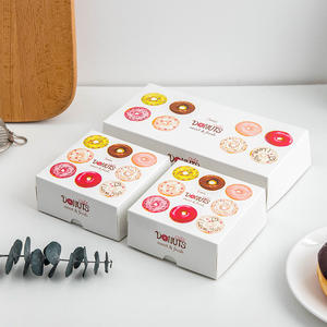 Caja de cartón desechable <span class=keywords><strong>para</strong></span> rosquilla, caja de dulces barata y respetuosa con el medio ambiente - Product Image 4