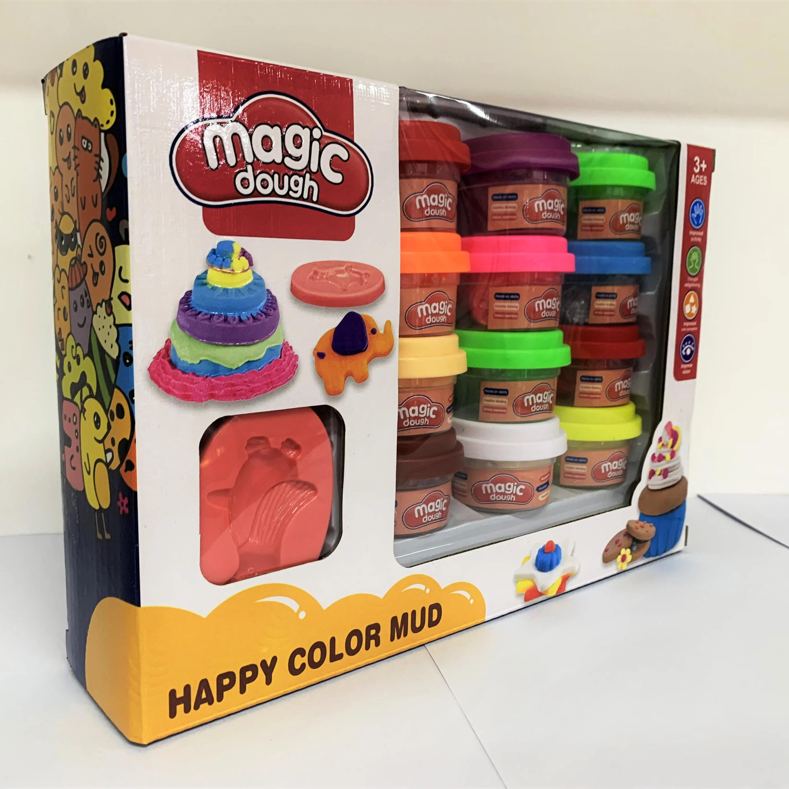 HW Modeling Compound Imagic Dough12-Pack Case of Colors, Non-Toxic, Assorted, 2 oz. Cans, Multicolor, Ages 3 and Up