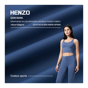 Thân thiện với môi trường thoáng khí chống vi khuẩn tái chế Spandex căng Nylon vải cho bé trai đồng bằng nhuộm may cô gái - Product Image 2