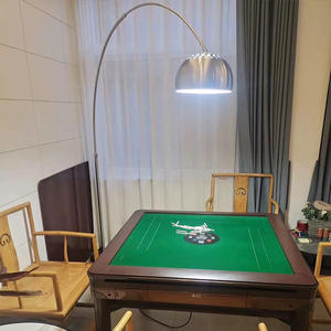 Lampadaire L078 pour table de mahjong avec lumière LED, pieds en bois massif, corps en métal, prise US, design universel - Product Image 4