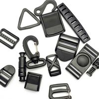 Kunststoffbeschichtete Schnallen, Kunststoff-Druckknöpfe, Gurtversteller, Sicherheitsringe, Schnellverschluss-Gepäckzubehör