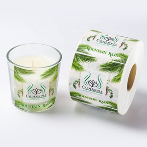 Kustom tahan air Laser lilin peringatan rol stiker mewah lilin beraroma Label pribadi Label peringatan keselamatan untuk lilin - Product Image 4