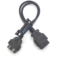 Cable de Conversión OBD2 a OBD para PSA, GM, Benz y Ford, Lector de Códigos Profesional de Alta Calidad con Aislamiento de PVC