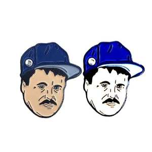 Spille per Cappelli CHAPO BLU Personalizzate all'Ingrosso, Spille con Cornice in Smalto Morbido - Product Image 6