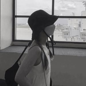 Chapeau Bob Réversible Double Face Style Coréen et Japonais Séchage Rapide pour Pêcheur Extérieur Printemps-Été - Product Image 4