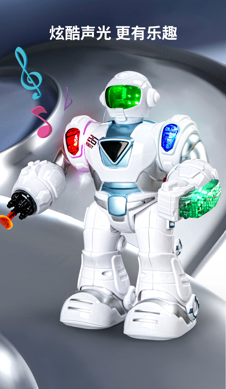 1-1 Boys' War Toys Lighting Sound Effect Mechanical Robot