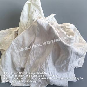 Paños de Limpieza Industriales Reciclados de Algodón 100% Grado A, Trapos de Algodón Blancos para Limpieza - Product Image 4