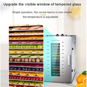 Sécheur de fruits à 16 étages, sécheur de fruits domestique, petit sécheur de fruits, dissolvant de haricots, déshydrateur d'aliments pour animaux de compagnie, machine de séchage à l'air, commercial - Product Image 3