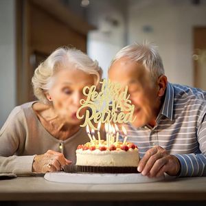 1 Pieza Decoración para Pastel con Purpurina Dorada 'La Leyenda se Retira', Feliz Retiro, Adiós a la Tensión, ¡Hola Pensión! - Product Image 5