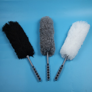 Dépoussiéreur électrostatique en fibres, outil de nettoyage domestique lavable, gris, blanc, noir - Product Image 2