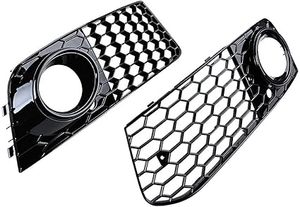 Nouvelle conception sportive, pièces de rechange, cache de phare antibrouillard ABS, anneaux noirs, phares antibrouillard, grille pour B8 A4 2008-2012, non-S-Line - Product Image 2