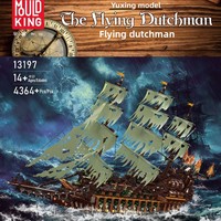 13186 Serie Barco Pirata Perla Negra, Rompecabezas de Alta Dificultad para Niños, Bloques de Construcción de Plástico ABS, Modelo de Juguete Decorativo 14