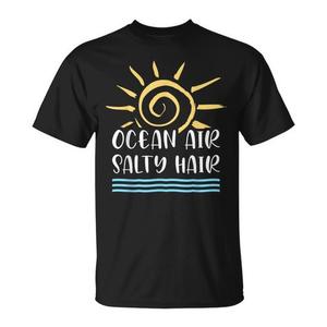 T-shirt Ocean Air Salty Hair Beach Summer - Product Image 1