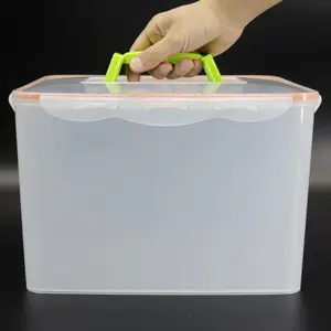 Econo power factory direct wholesale plastic translucent storage box with lid