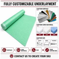 Sous-couche flexible en IXPE pour revêtements de sol stratifiés, sous-couche acoustique pour projets d'aménagement intérieur commercial