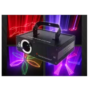 KTV夜总会，迪斯科dj廉价激光光源投影机1瓦特激光显示1 w RGB全彩动画激光灯